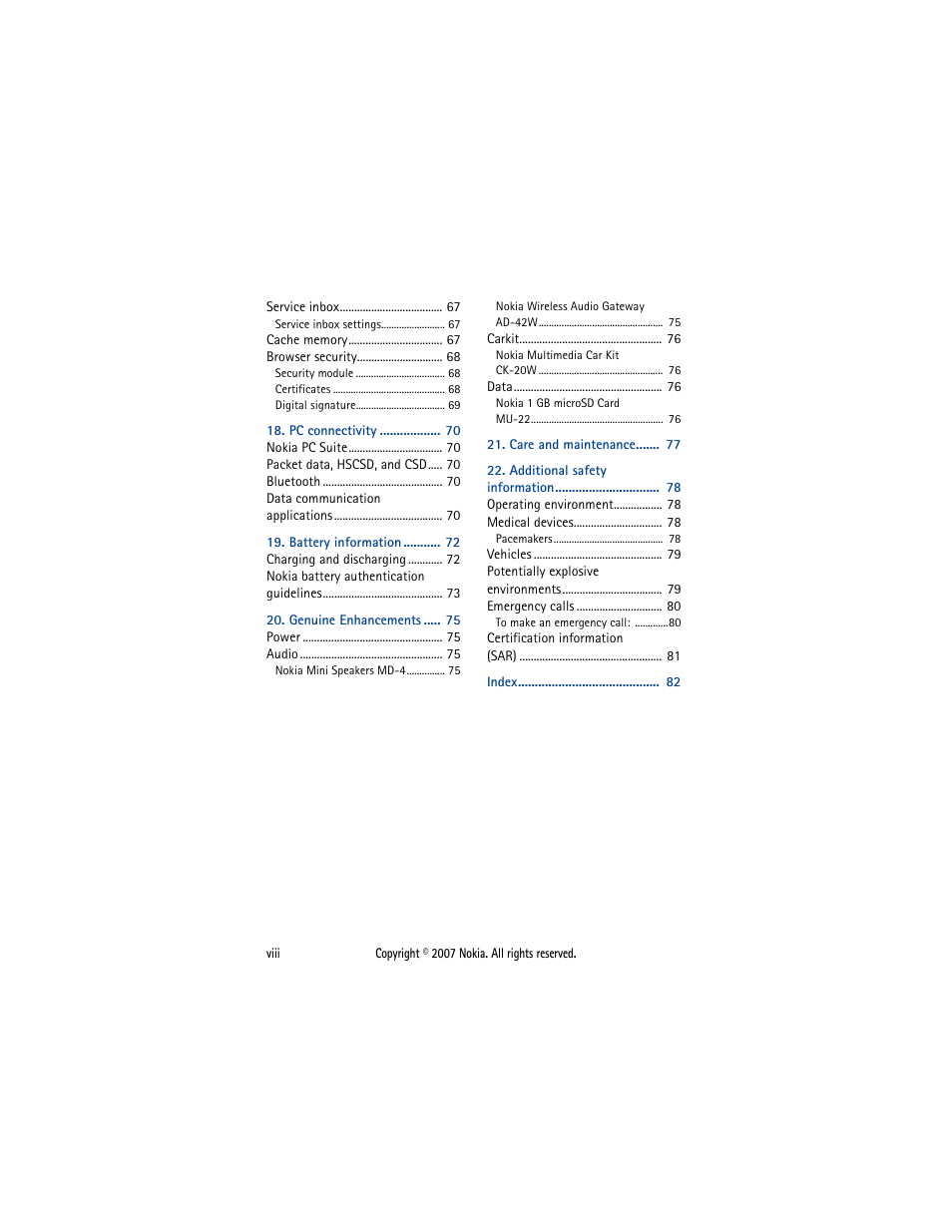 Nokia 5300  EN User Manual | Page 9 / 101