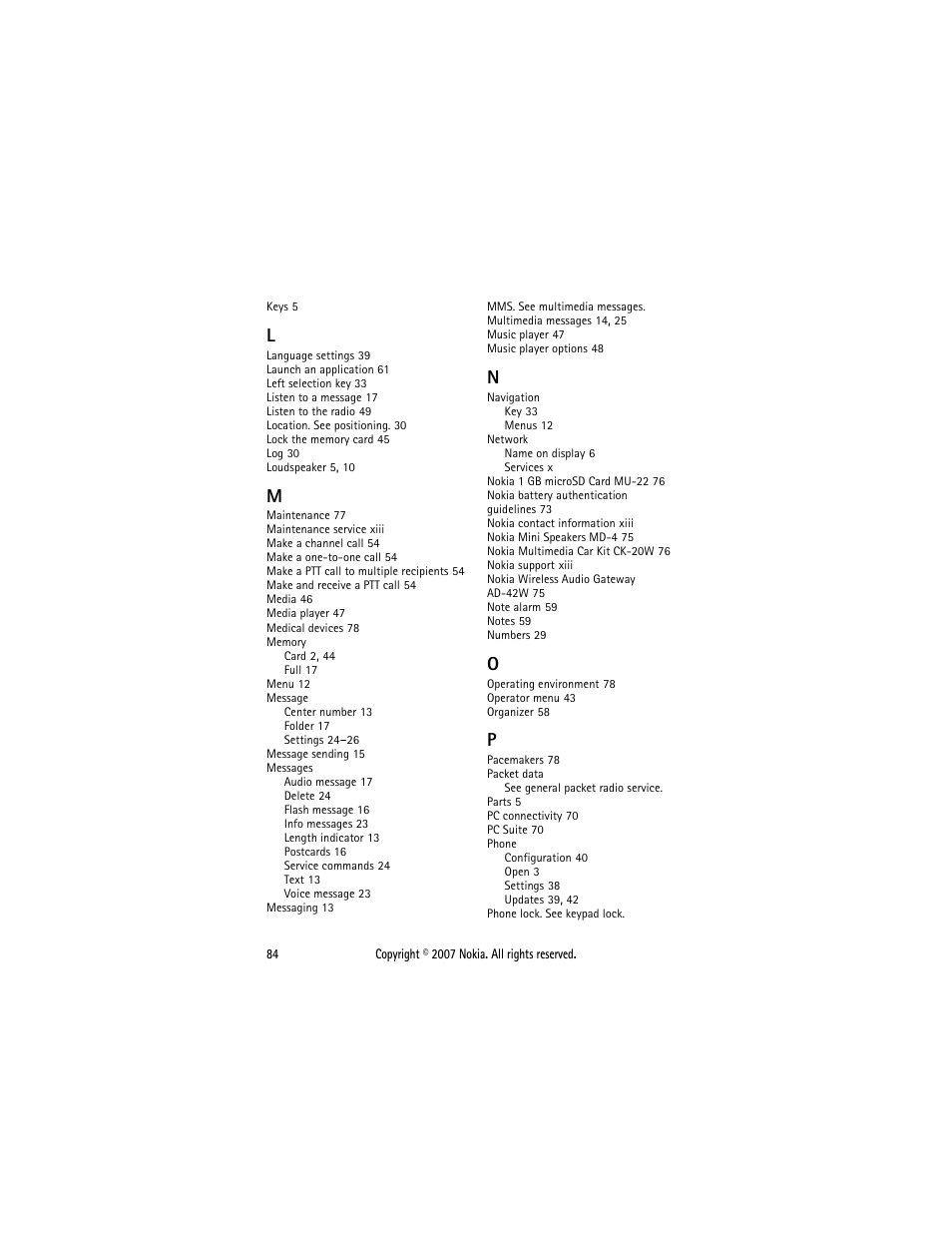 Nokia 5300  EN User Manual | Page 99 / 101