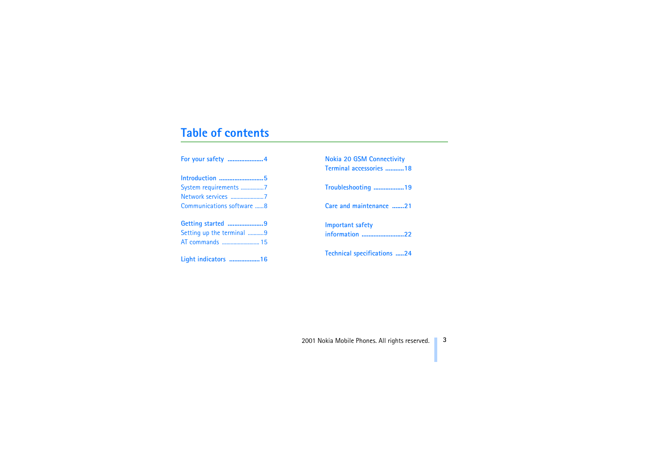 Nokia 20 User Manual | Page 3 / 25