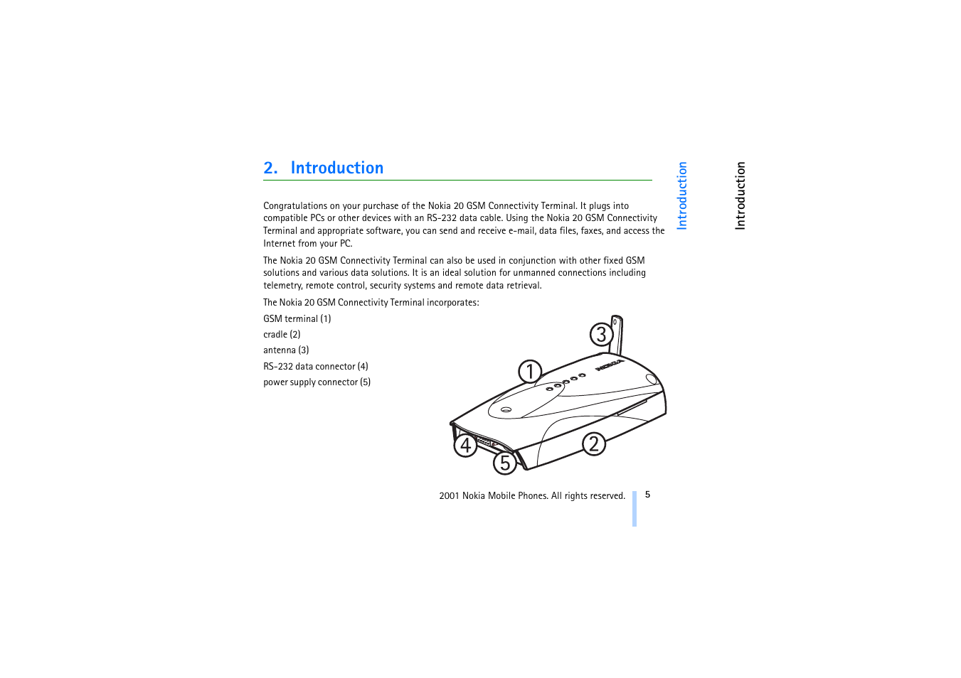 Introduction | Nokia 20 User Manual | Page 5 / 25