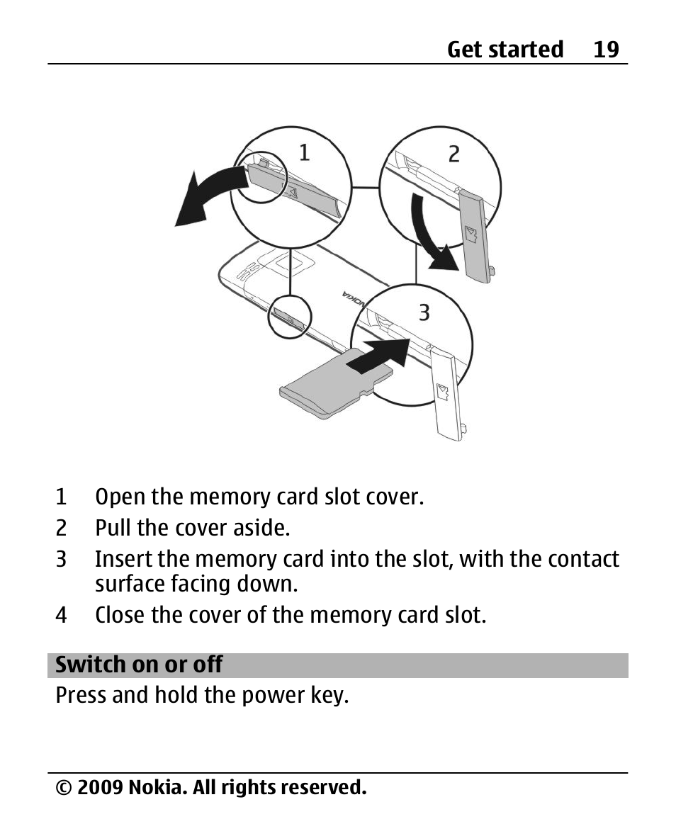 Switch on or off | Nokia X200 User Manual | Page 19 / 88
