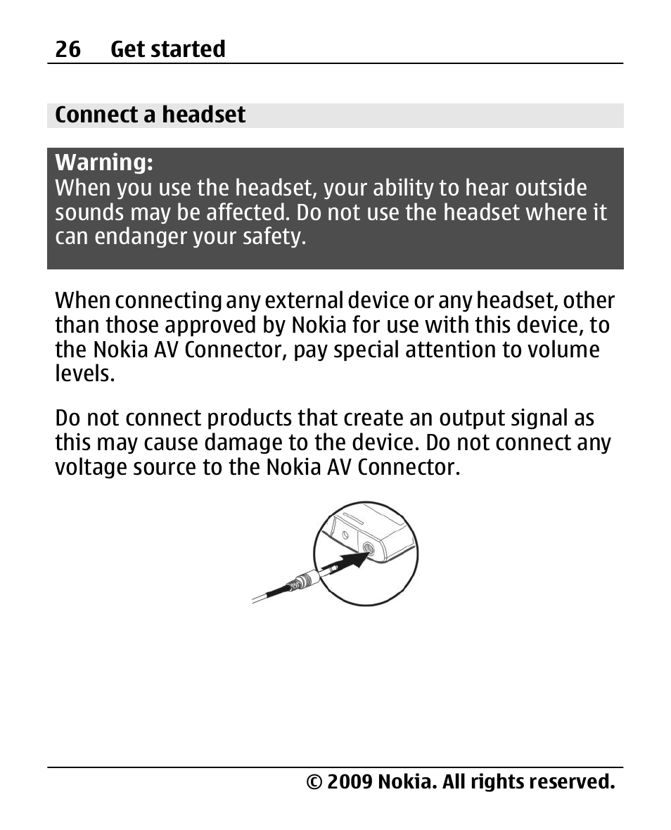 Connect a headset | Nokia X200 User Manual | Page 26 / 88