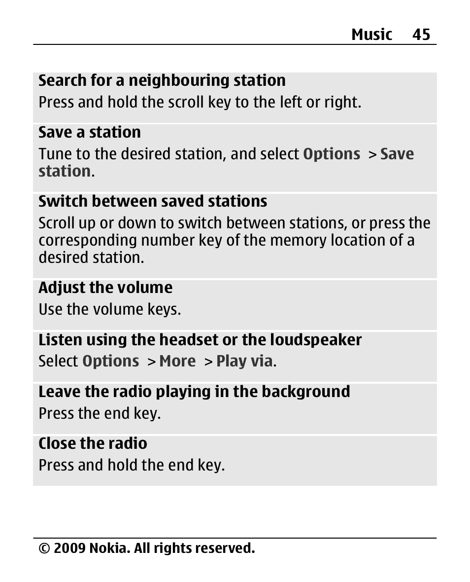 Nokia X200 User Manual | Page 45 / 88