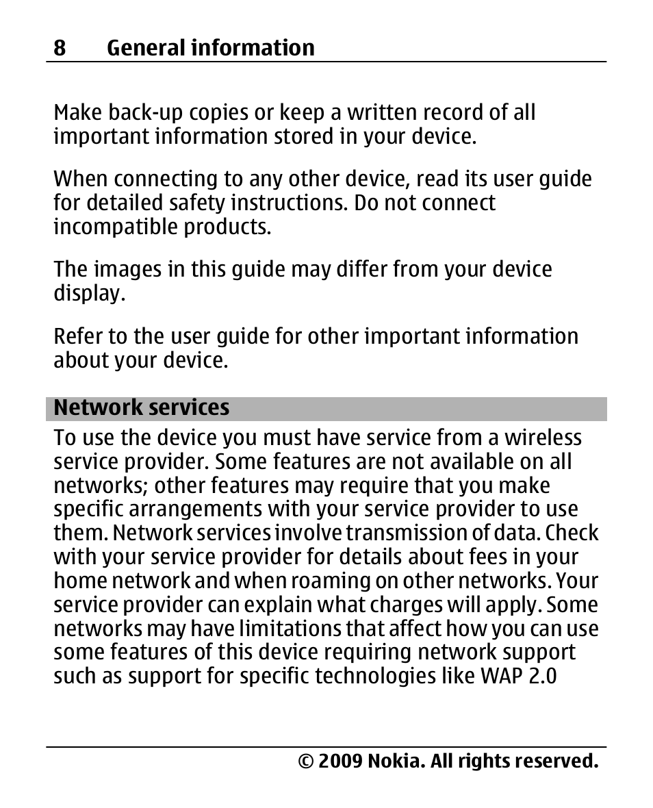 Network services | Nokia X200 User Manual | Page 8 / 88