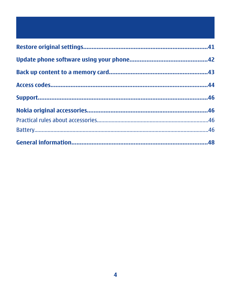 Nokia 112 User Manual | Page 4 / 73
