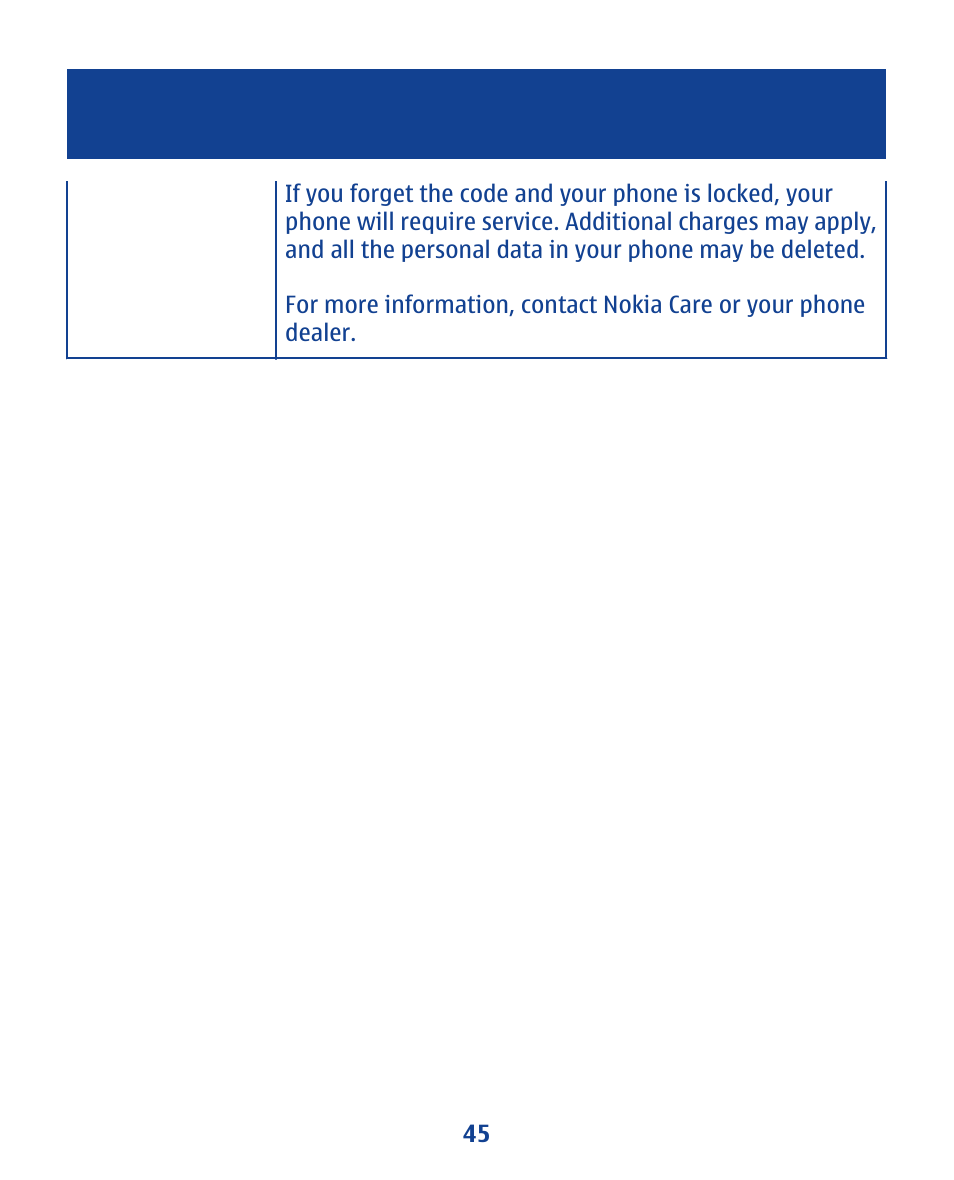 Nokia 112 User Manual | Page 45 / 73
