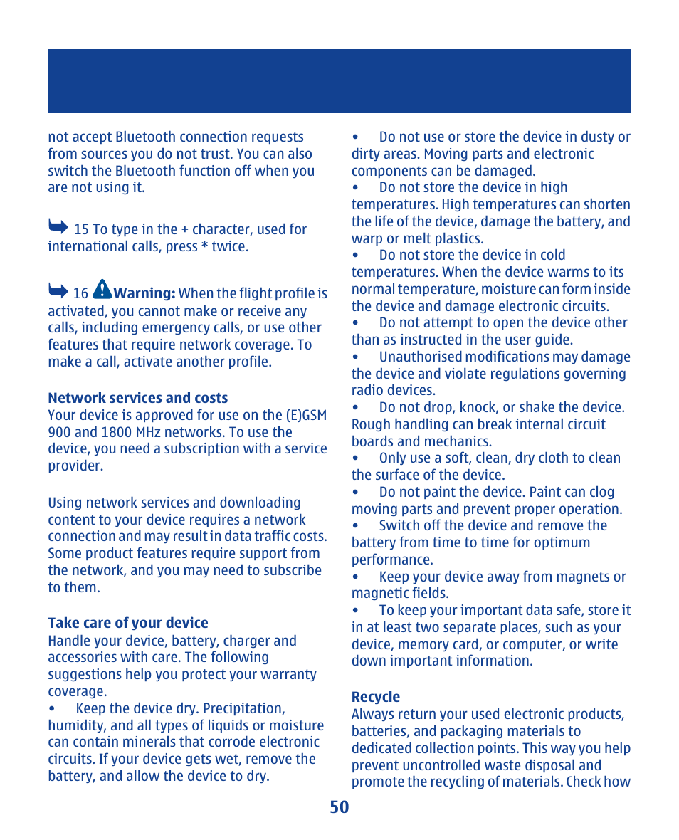 Nokia 112 User Manual | Page 50 / 73