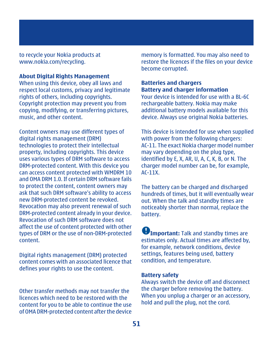 Nokia 112 User Manual | Page 51 / 73