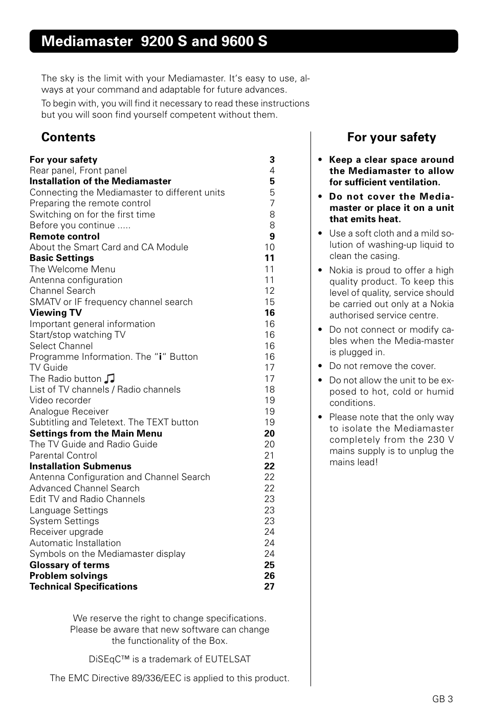 Nokia 9600S User Manual | Page 3 / 28