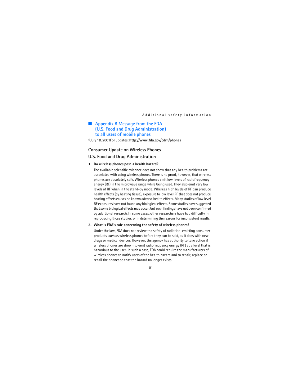 Appendix b | Nokia 12115i User Manual | Page 102 / 113