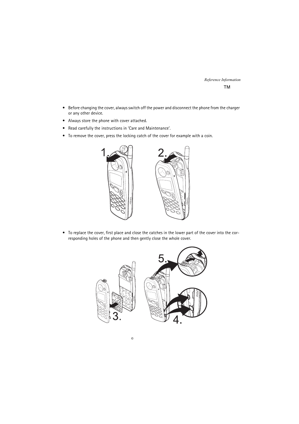 Instructions for changing the nokia xpress-on | Nokia 5110 User Manual | Page 33 / 43