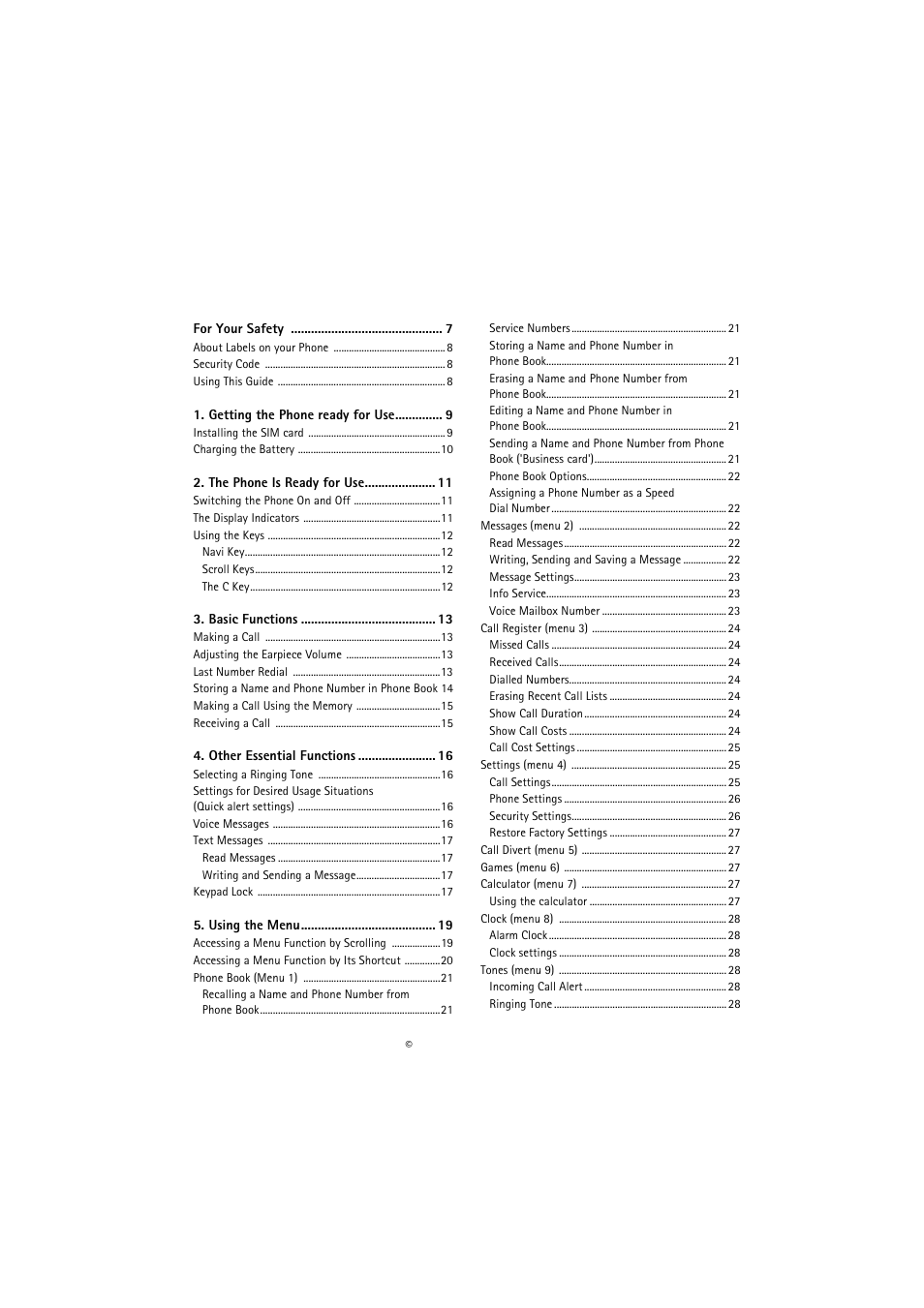 Nokia 5110 User Manual | Page 5 / 43