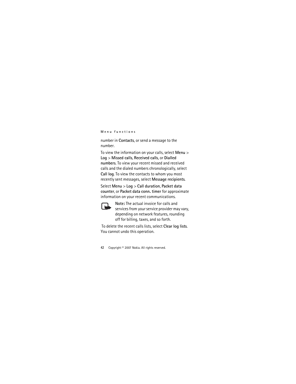 Nokia 2760 User Manual | Page 43 / 99