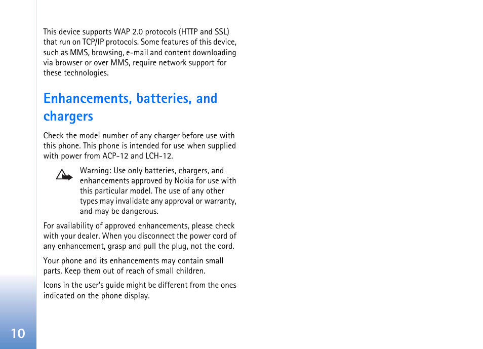 Enhancements, batteries, and chargers | Nokia 702 User Manual | Page 10 / 154