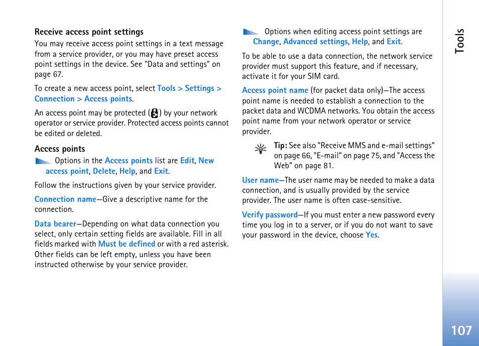 Tools | Nokia 702 User Manual | Page 107 / 154