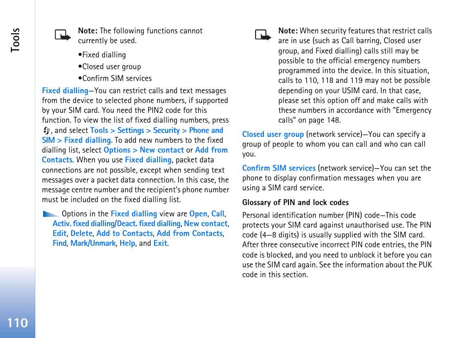 Tools | Nokia 702 User Manual | Page 110 / 154