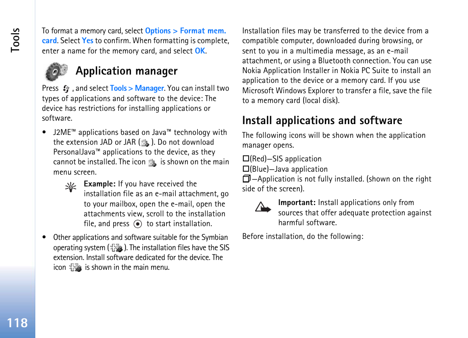 Application manager, Install applications and software, Tools | Nokia 702 User Manual | Page 118 / 154