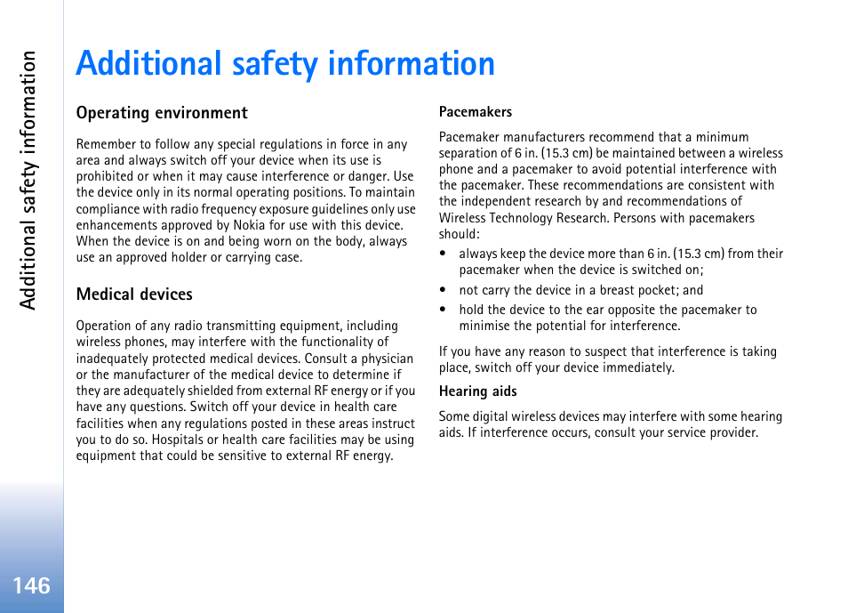 Additional safety information | Nokia 702 User Manual | Page 146 / 154