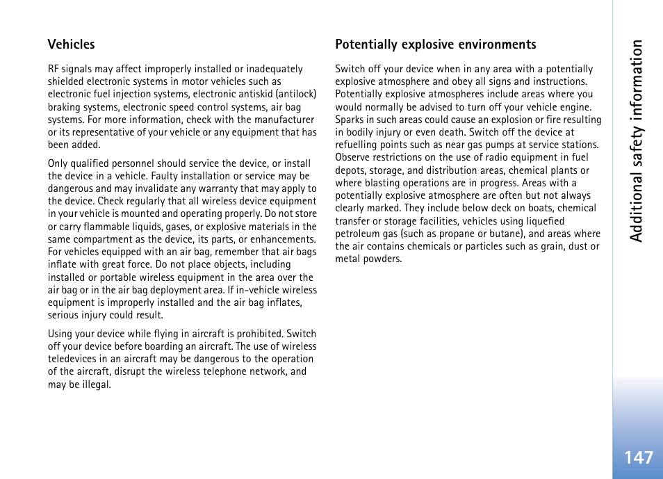 Additional safety information | Nokia 702 User Manual | Page 147 / 154