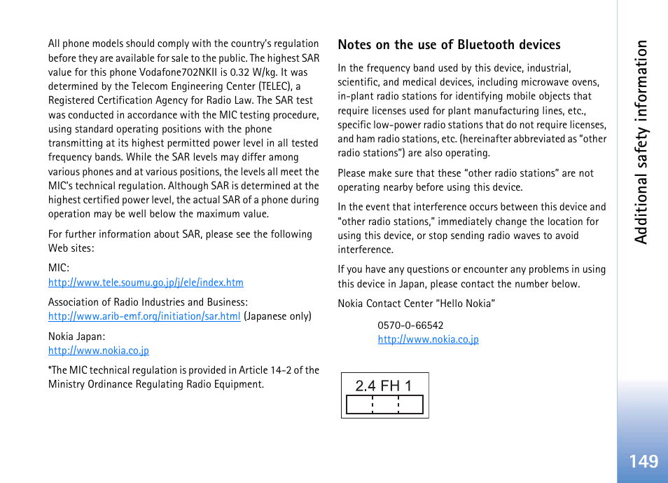 Additional safety information | Nokia 702 User Manual | Page 149 / 154