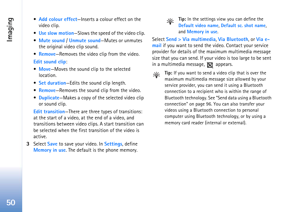 Imaging | Nokia 702 User Manual | Page 50 / 154