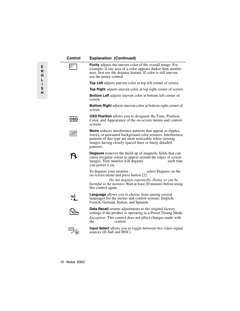 Nokia 930C User Manual | Page 11 / 18