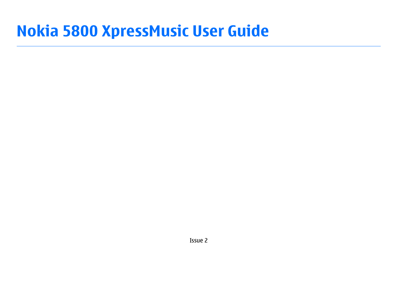 Nokia 5800EN User Manual | 116 pages