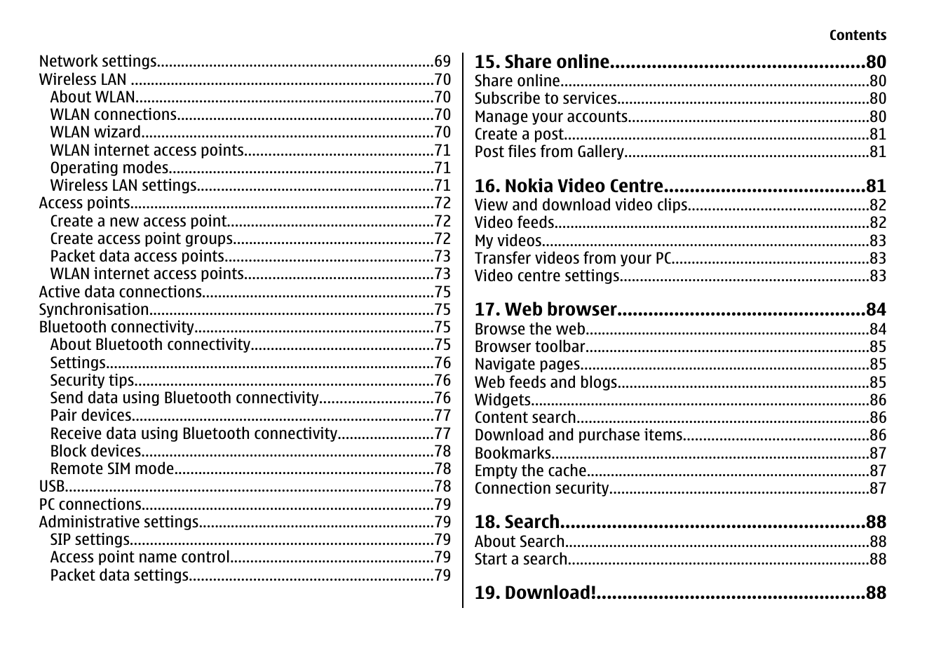 Nokia 5800EN User Manual | Page 7 / 116