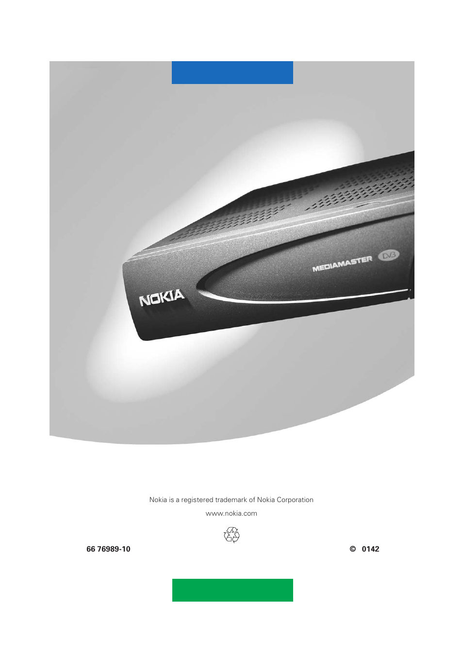 Nokia Mediamaster 9828 User Manual | Page 34 / 34