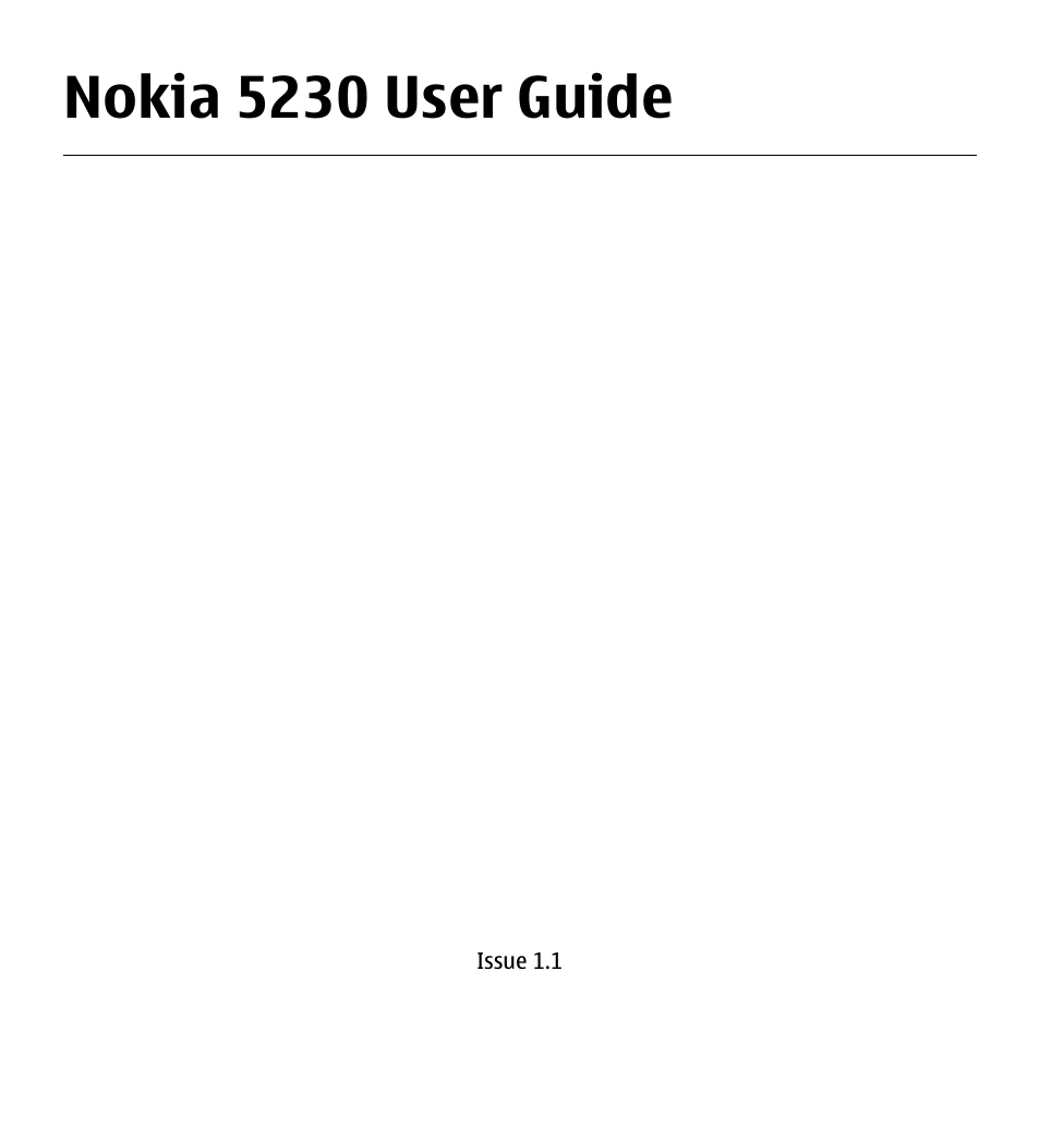 Nokia 5230 User Manual | 164 pages