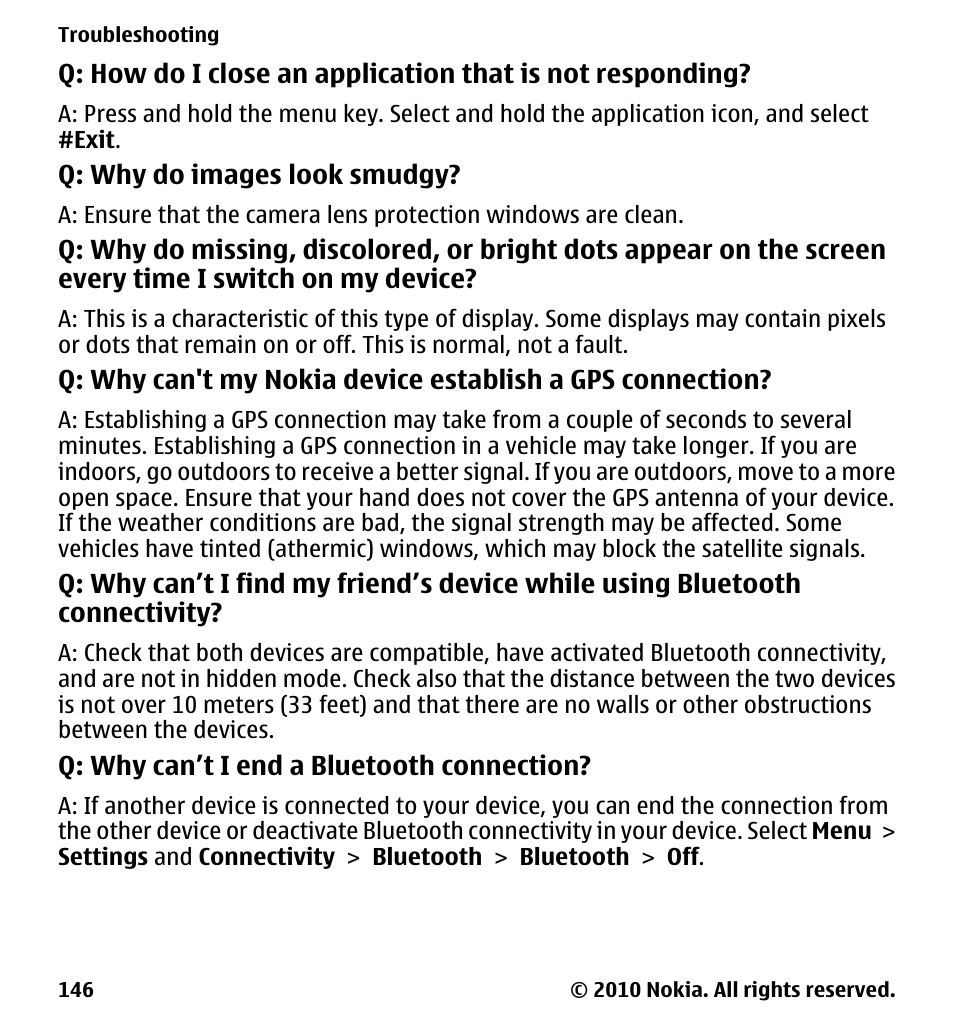 Nokia 5230 User Manual | Page 146 / 164