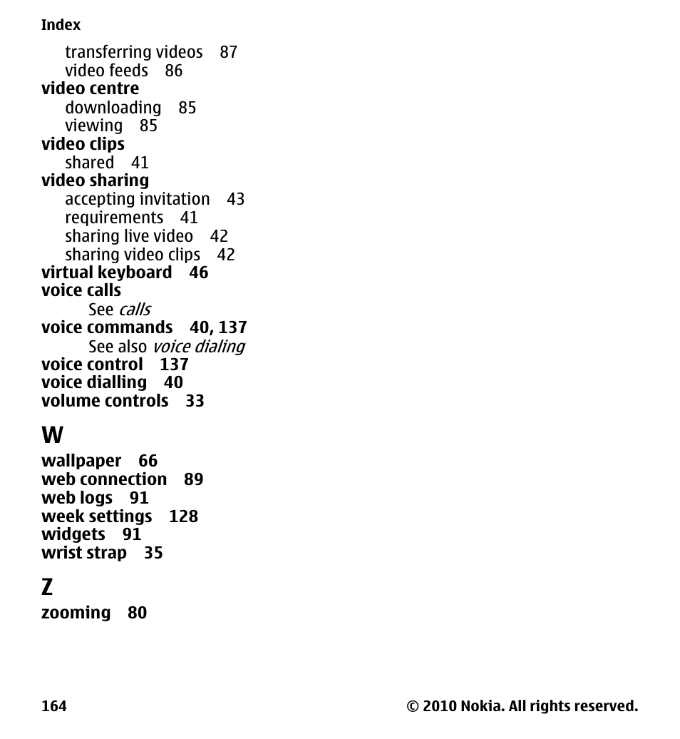 Nokia 5230 User Manual | Page 164 / 164