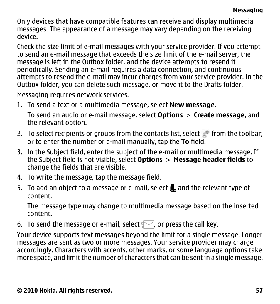 Nokia 5230 User Manual | Page 57 / 164