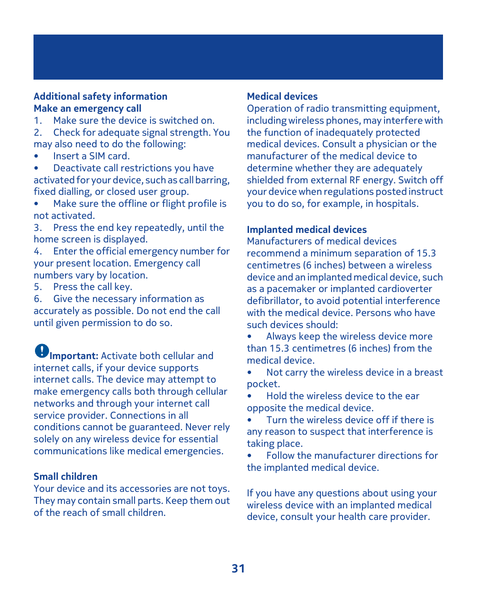 Nokia 103 User Manual | Page 31 / 34