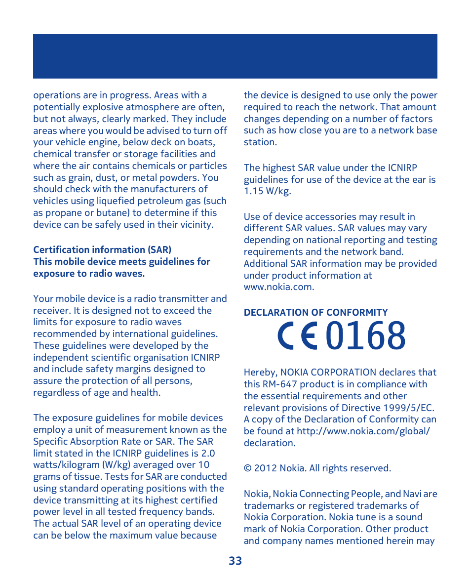 Nokia 103 User Manual | Page 33 / 34