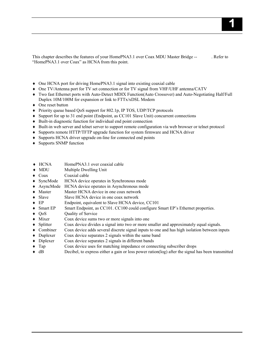Introduction, Features, Glossary | 1i i | Nokia CC100 User Manual | Page 4 / 56