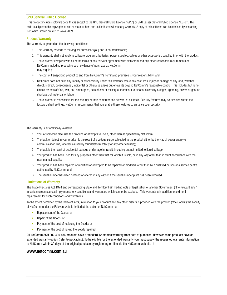 Gnu general public license, Product warranty, Limitations of warranty | Nokia CC100 User Manual | Page 55 / 56