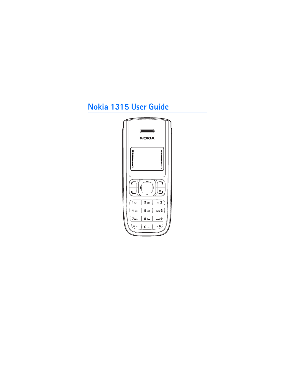 Nokia 1315 User Manual | 78 pages