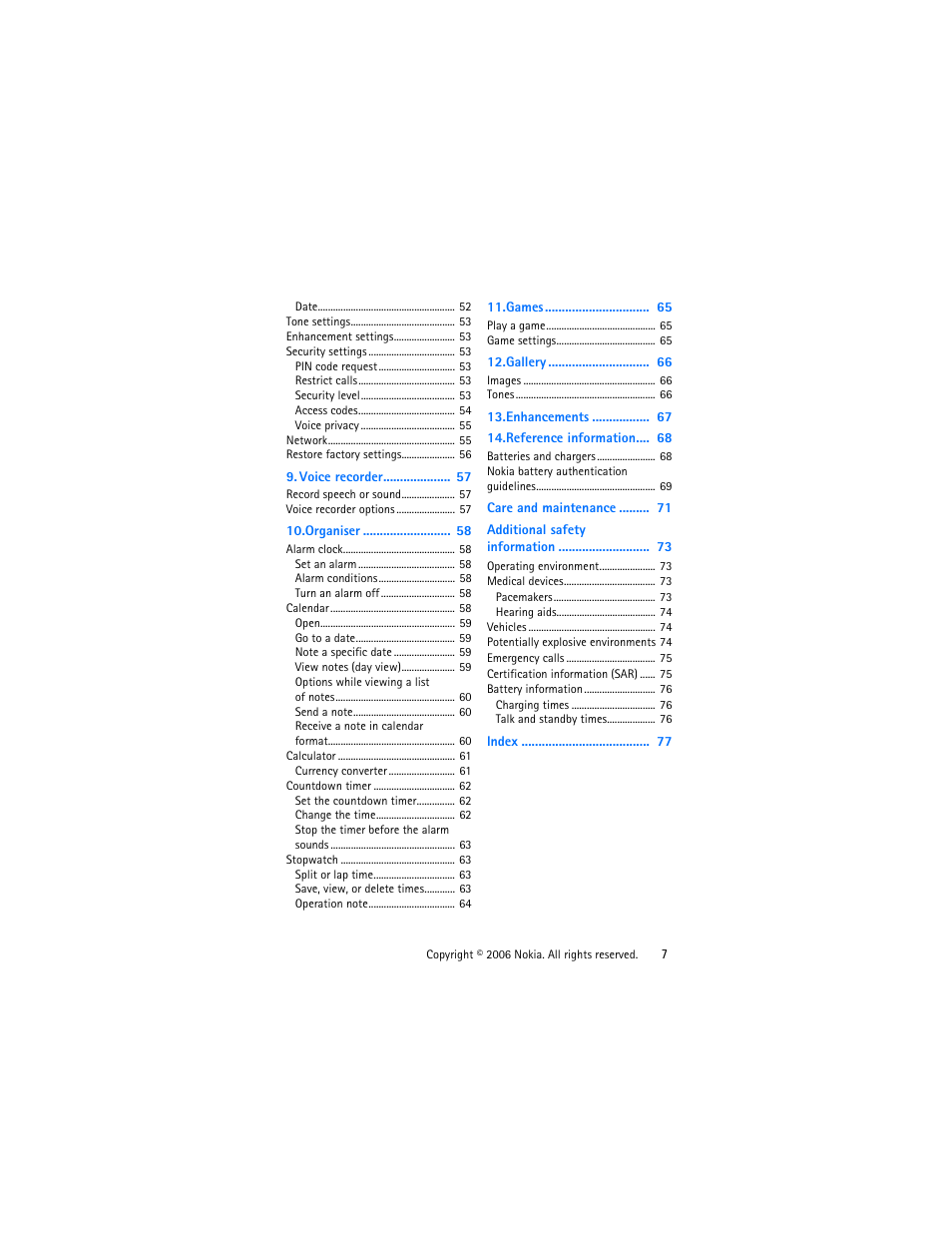 Nokia 1315 User Manual | Page 7 / 78