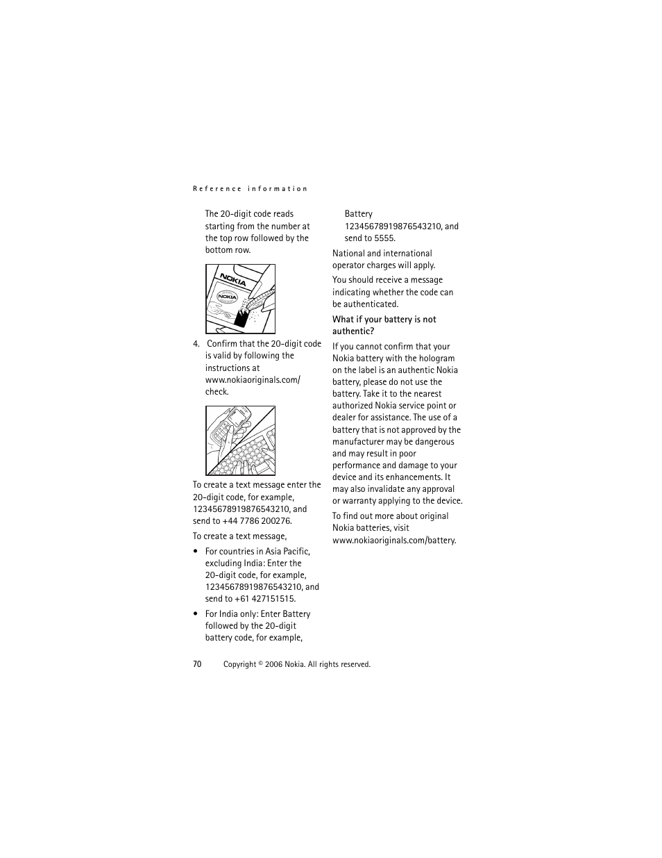 Nokia 1315 User Manual | Page 70 / 78