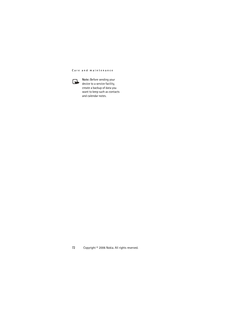 Nokia 1315 User Manual | Page 72 / 78