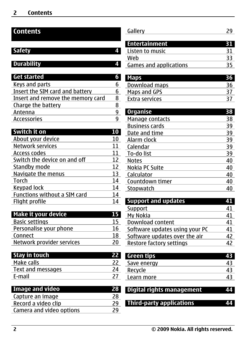 Nokia 3720 User Manual | Page 2 / 51