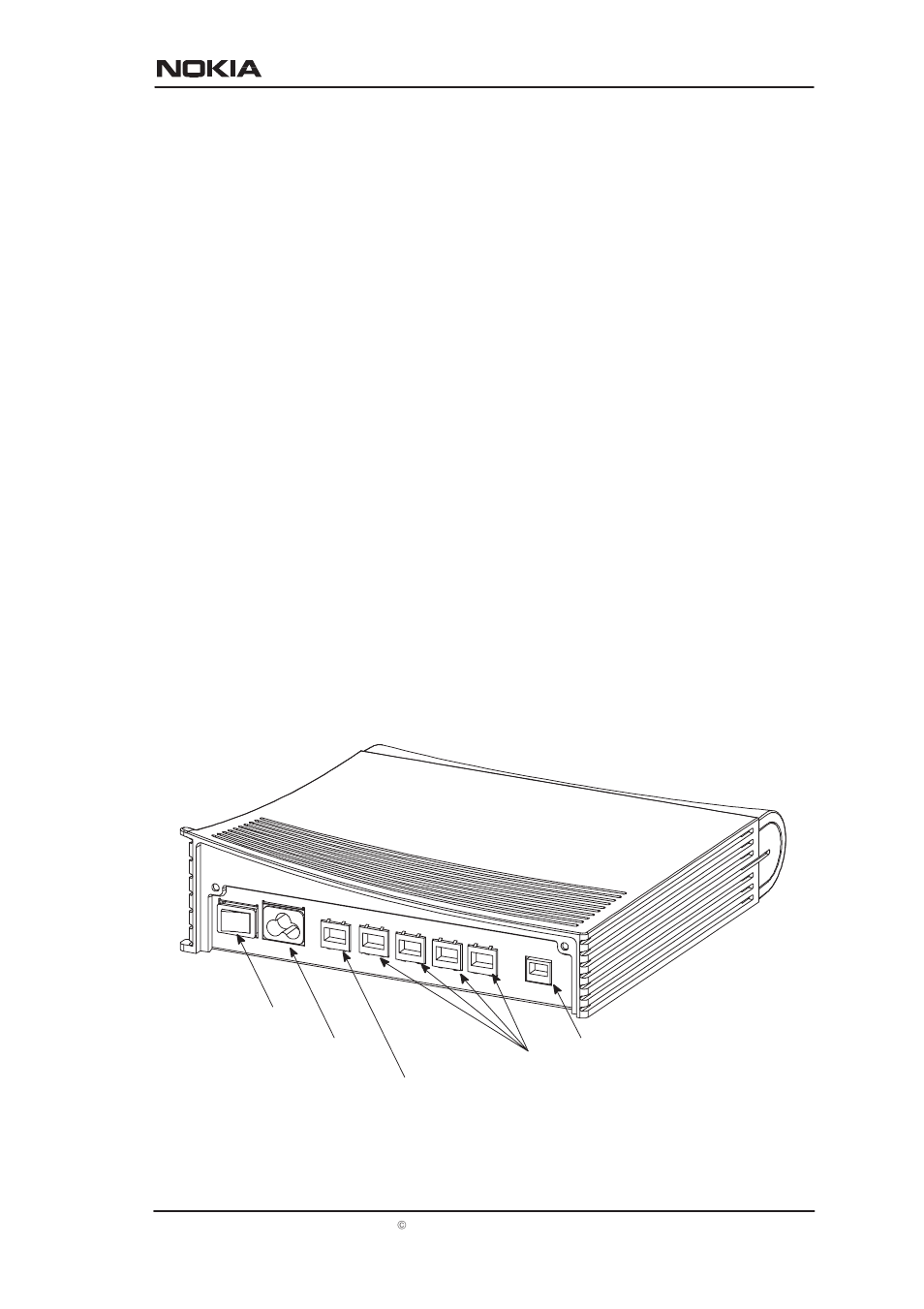Chapter 3 interfaces and indicator lights, 1 interfaces | Nokia M1112 User Manual | Page 26 / 109