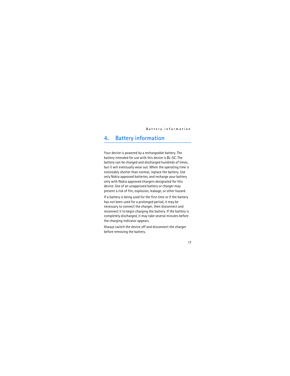 Battery information | Nokia 9207219 User Manual | Page 17 / 25