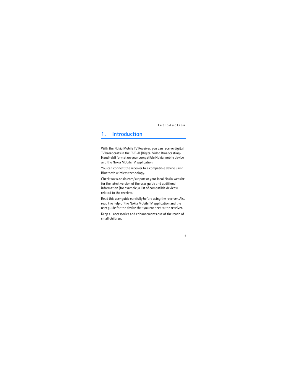 Introduction | Nokia 9207219 User Manual | Page 5 / 25