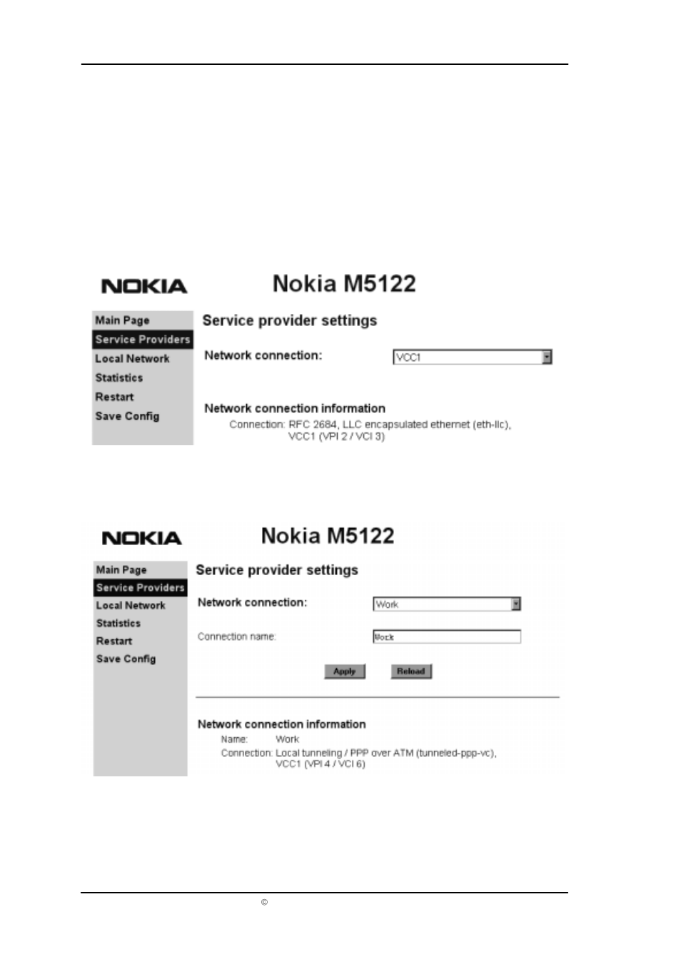 Nokia m5122 user manual | Nokia ADSL Bridge T66250 User Manual | Page 13 / 29