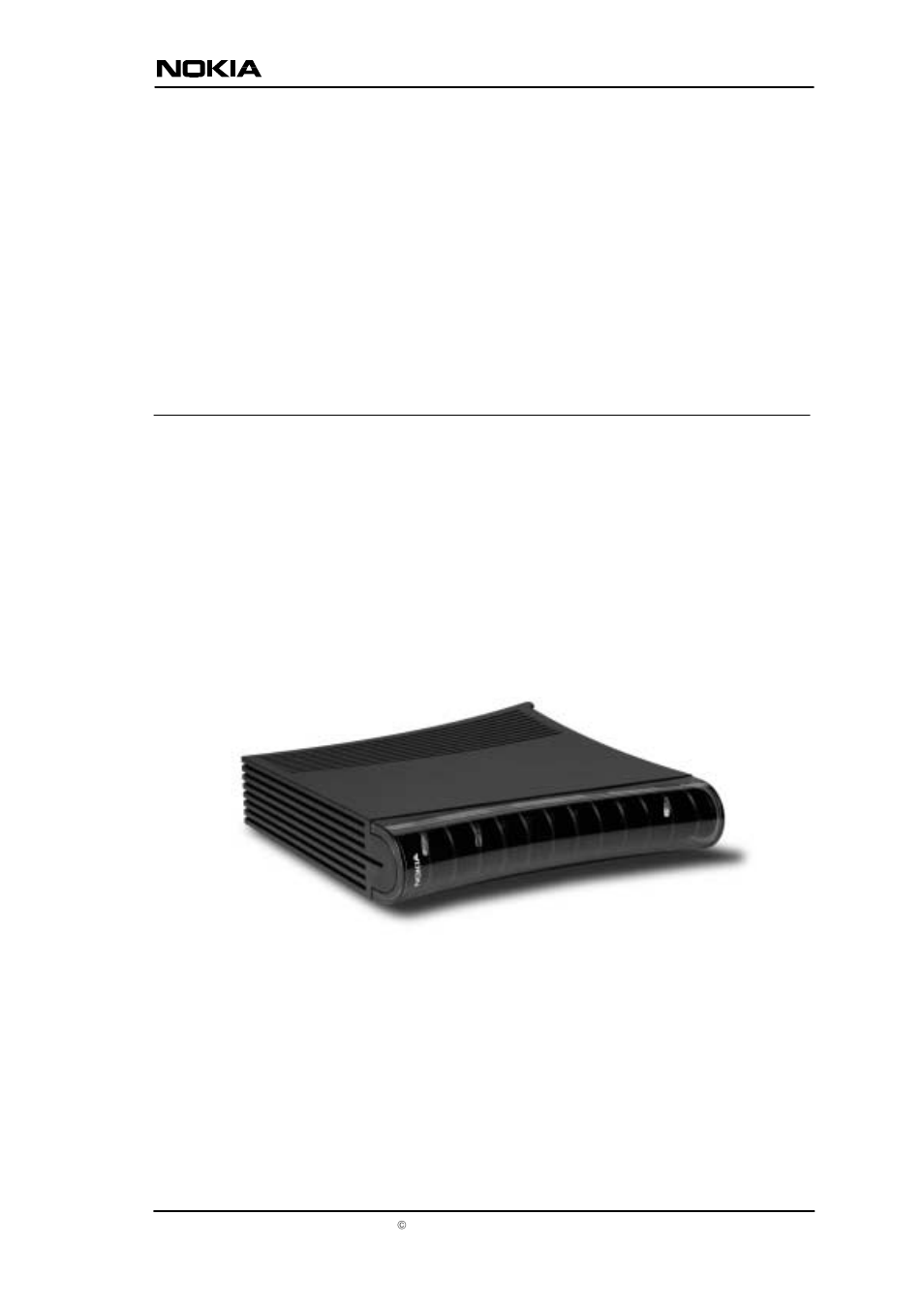 1 introduction to nokia m5122, Nokia m5122, Adsl bridge user manual | Nokia ADSL Bridge T66250 User Manual | Page 2 / 29