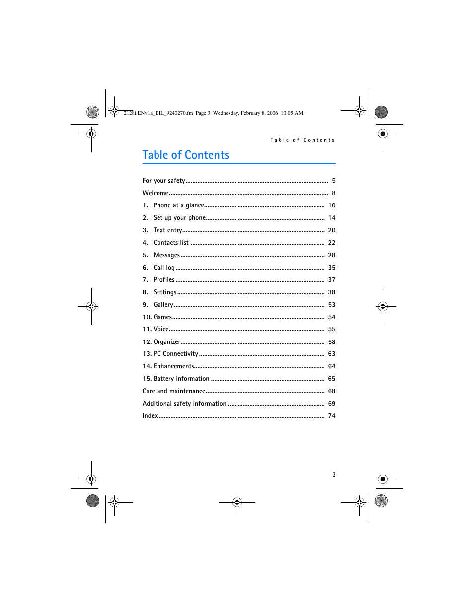 Nokia 2128i User Manual | Page 4 / 81