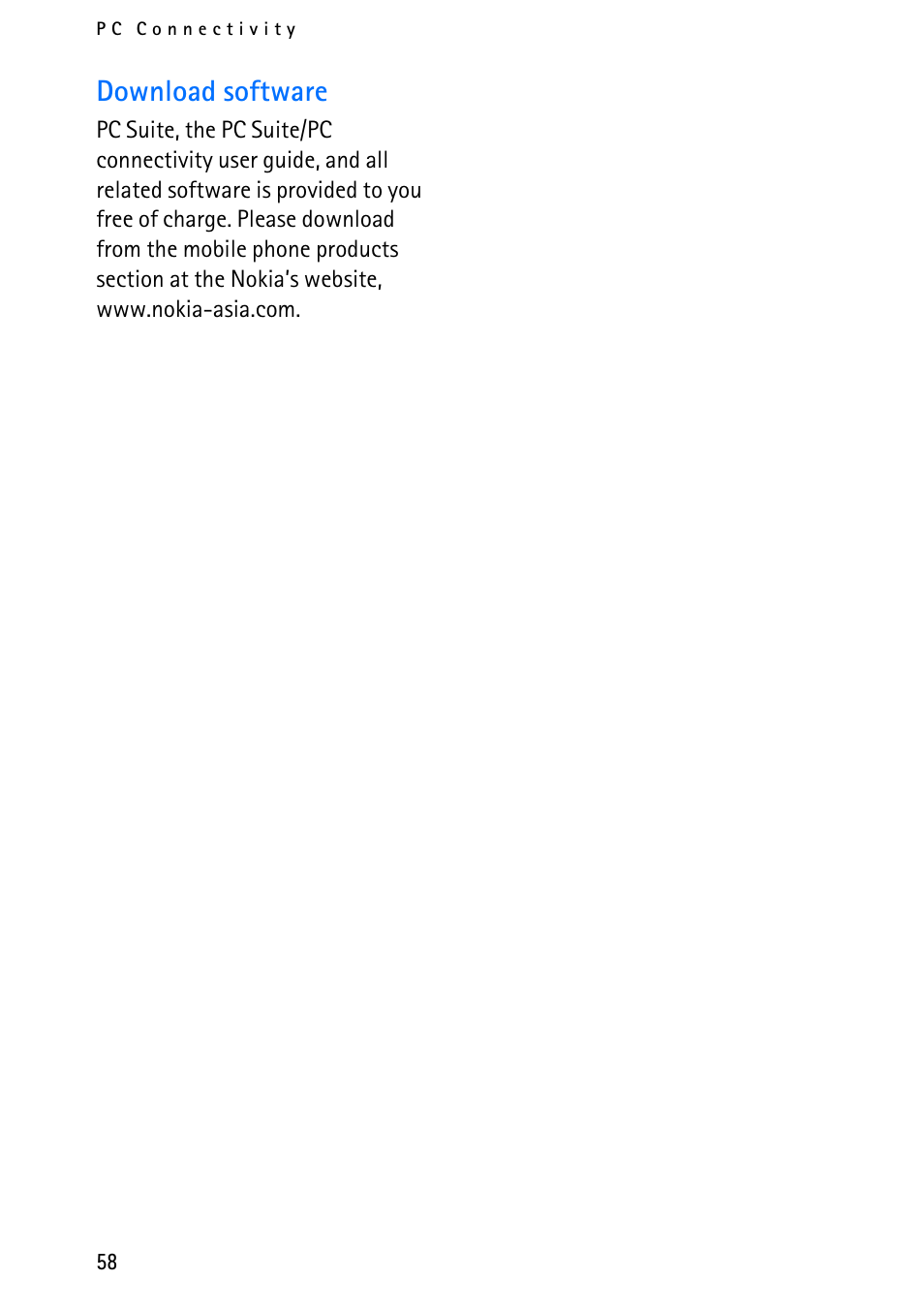 Download software | Nokia 6012 User Manual | Page 68 / 80