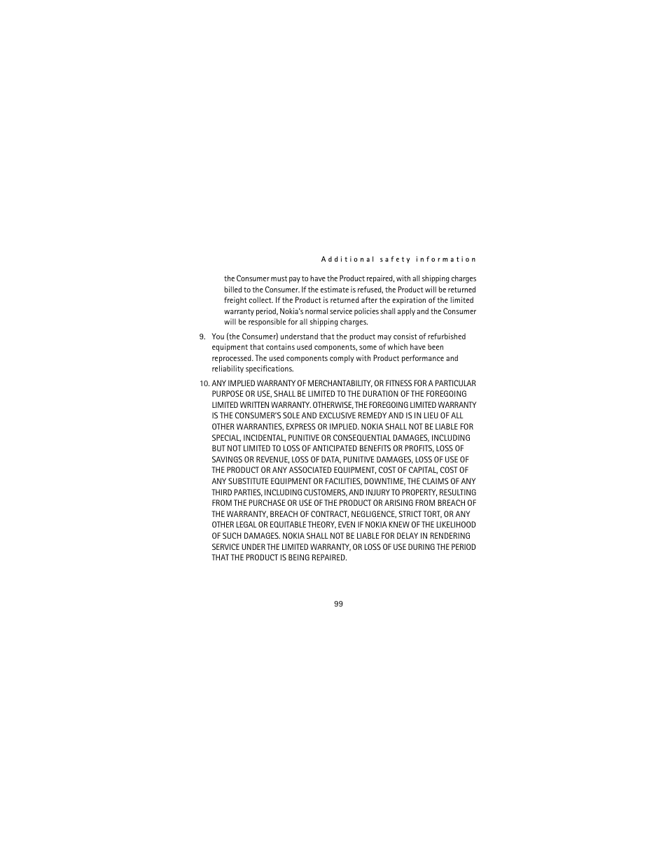 Nokia 2115i User Manual | Page 100 / 121